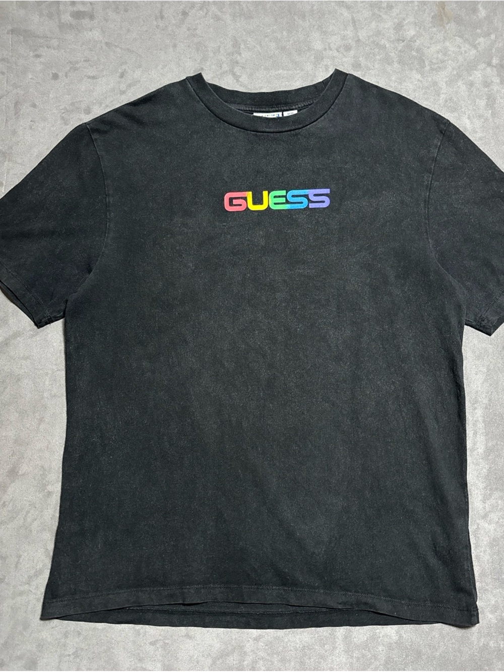 J Balvin x Guess Shirt Mens Medium Vintage Black 2020 Colores StreetWear